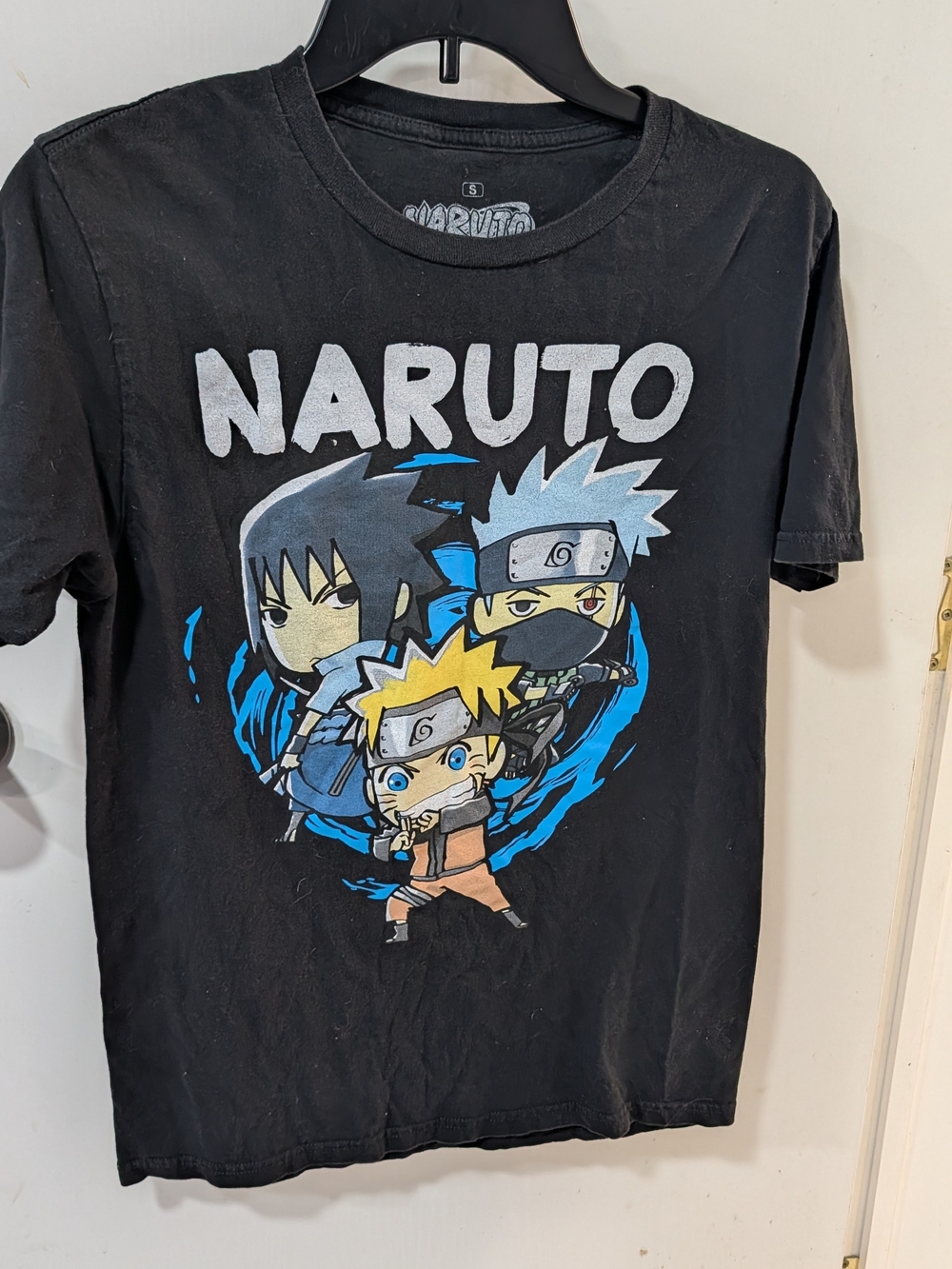 Naruto Kids Graphic Tee - Black with Blue & Yellow Artwork